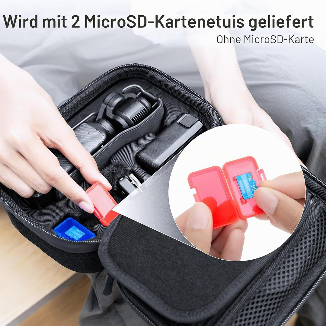 JJC Eva Umhängetasche für DJI Osmo Pocket 3 Tasche mit Schultergurt | Wasserdichte Koffer für DJI Os