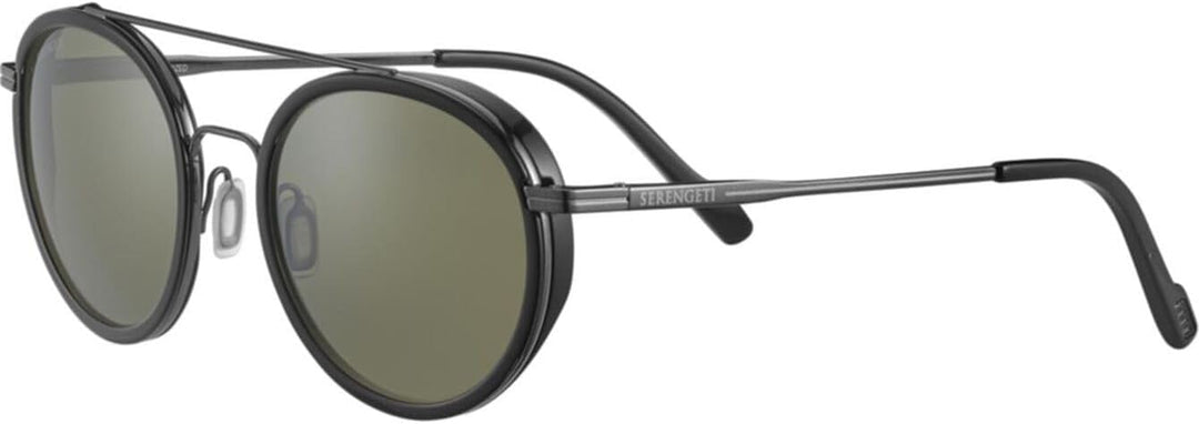 Serengetti Damen Geary Dark Gunmetal Black Shiny Acetat, Mehrfarbig/Meereswellen (Ocean Tides), One