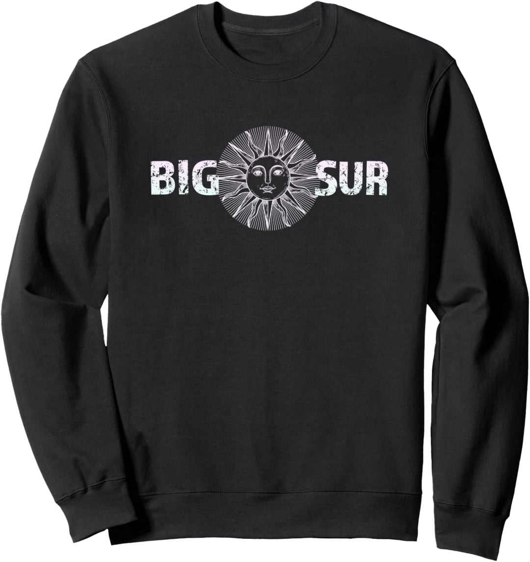 Big Sur Vintage Retro 70er Jahre Sun Face 80er Jahre Sweatshirt