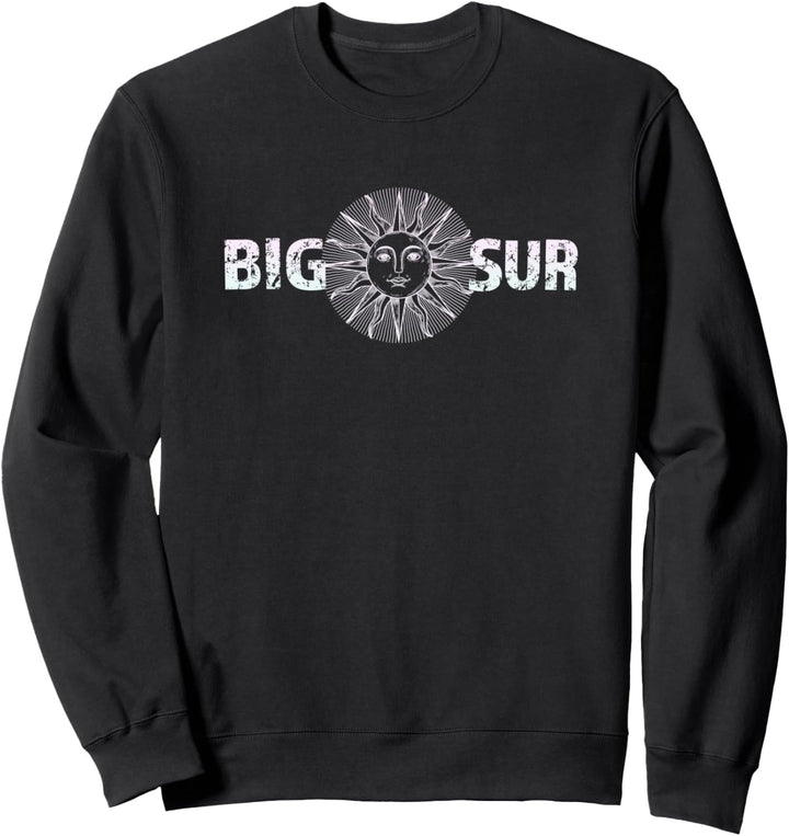 Big Sur Vintage Retro 70er Jahre Sun Face 80er Jahre Sweatshirt