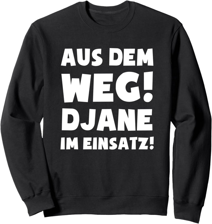 DJane im Einsatz! - Disk-Jockey Zubehör Lustig Deko DJ Sweatshirt