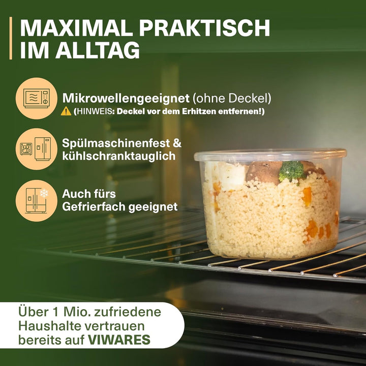 Viwares luftdichte Vorratsdosen mit Deckel | 24er Vorratsbehälter Set | BPA-FREI | Zur Müsli Mehl un