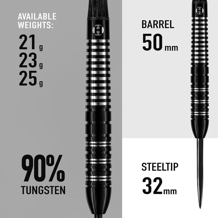 Harrows Darts Damon Heta 90% Tungsten Steeldarts 25g, 25g