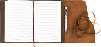 Nachfüllbares Leder Tagebuch für Erwachsene - Geschenkset mit Luxus Stift - MOONSTER® Handgefertigte
