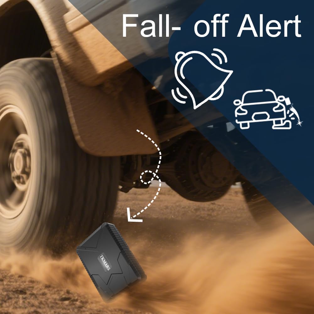 TKMARS GPS Tracker, Auto Fahrzeug GPS Tracking Echtzeit-Tracking GPS Ortung starker Magnet GPS Track