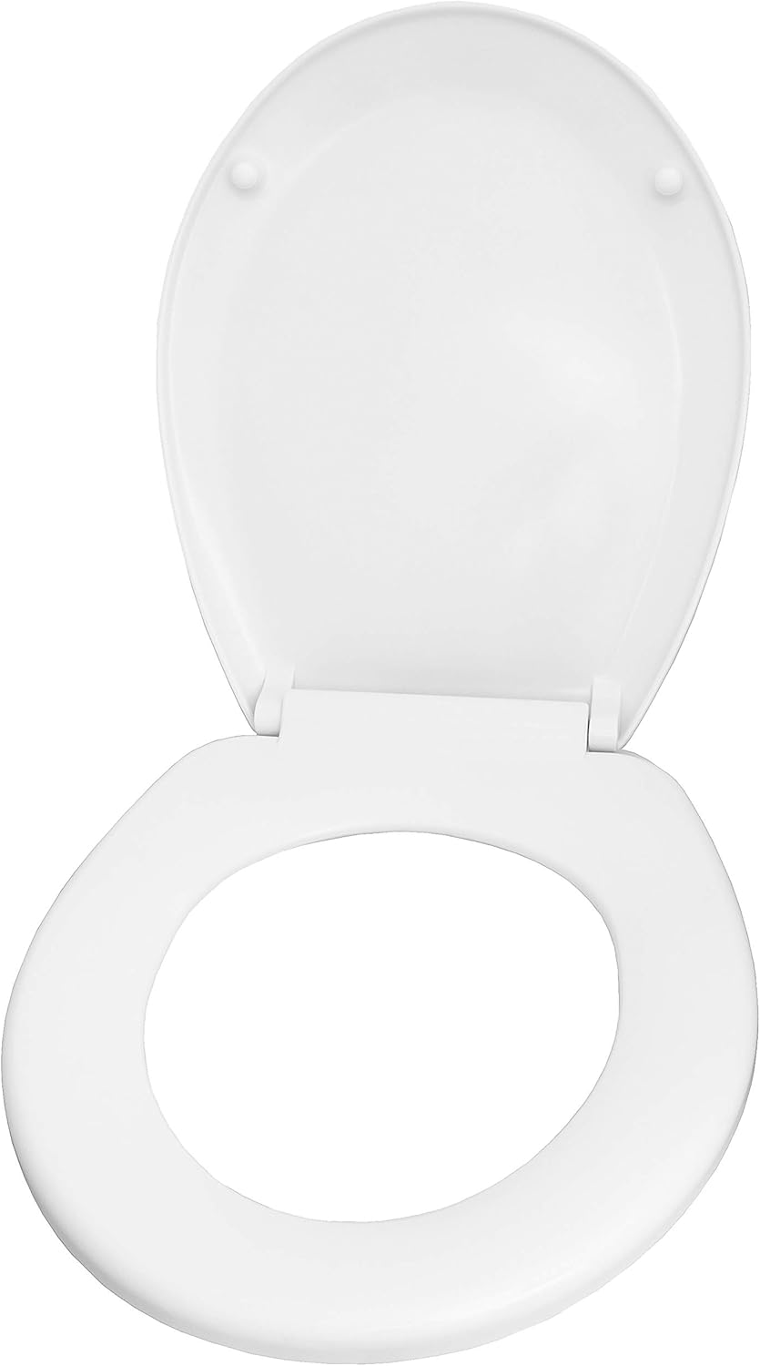 Cornat WC-Sitz "Palu" - Klassisch weisser Look - Pflegeleichter Thermoplast - Schlichtes Design pass