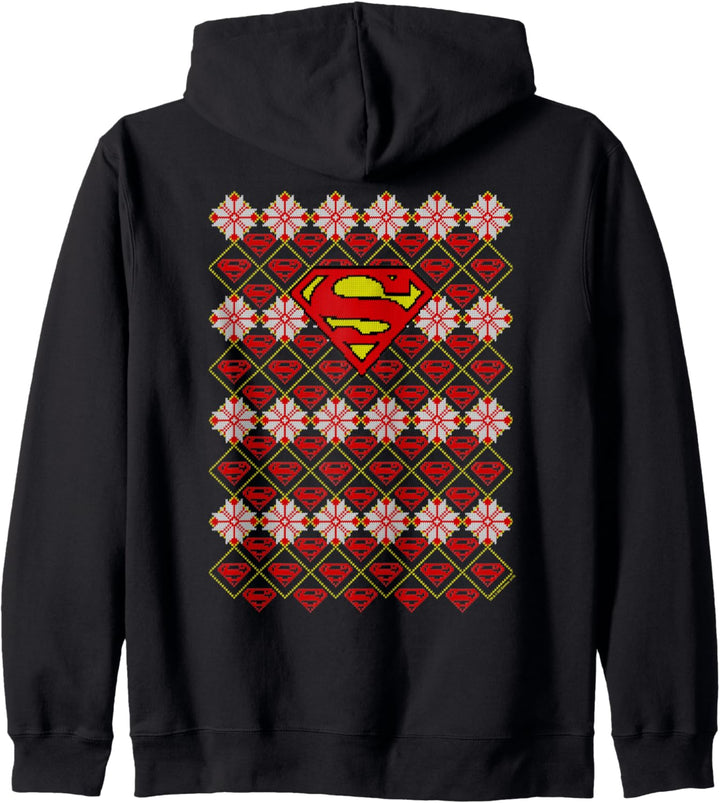 Superman Christmas Sweater Weihnachten Kapuzenjacke
