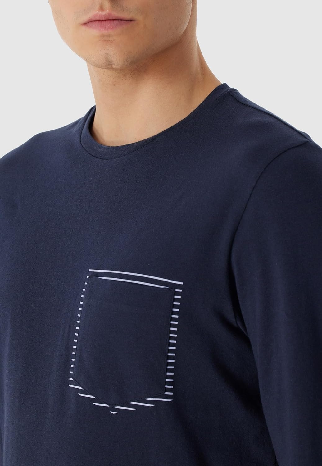 Schiesser Herren Schlafanzug lang - Nightwear Set 54 Nachtblau_180259, 54 Nachtblau_180259