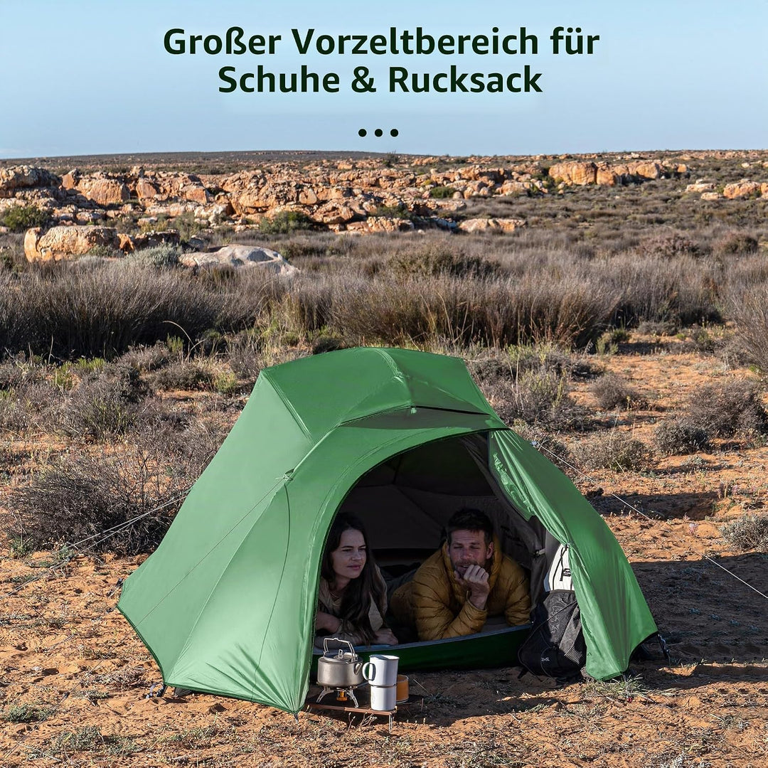 Naturehike Cloud-Up 3 Ultraleichtes Zelt 3-Personen Rucksack Zelt zum Wandern Camping im Freien 210T