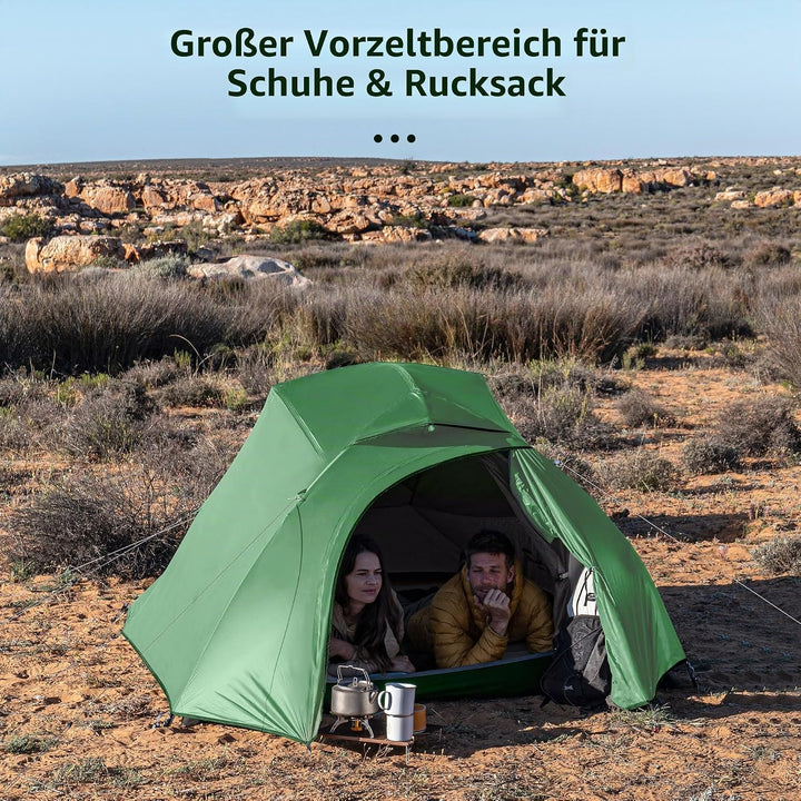 Naturehike Cloud-Up 3 Ultraleichtes Zelt 3-Personen Rucksack Zelt zum Wandern Camping im Freien 210T