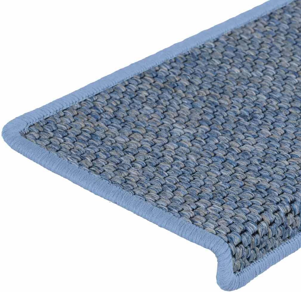 vidaXL Treppenmatten 15 STK., Stufenmatten Selbstklebend, Treppenteppich in Sisal-Optik, Treppenstuf