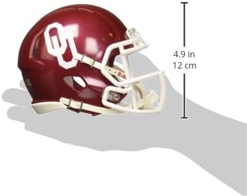 Riddell NCAA Unisex-Erwachsene Speed Mini Helm Oklahoma Sooners 7.5" x 6.5" Oklahoma Sooners, Oklaho