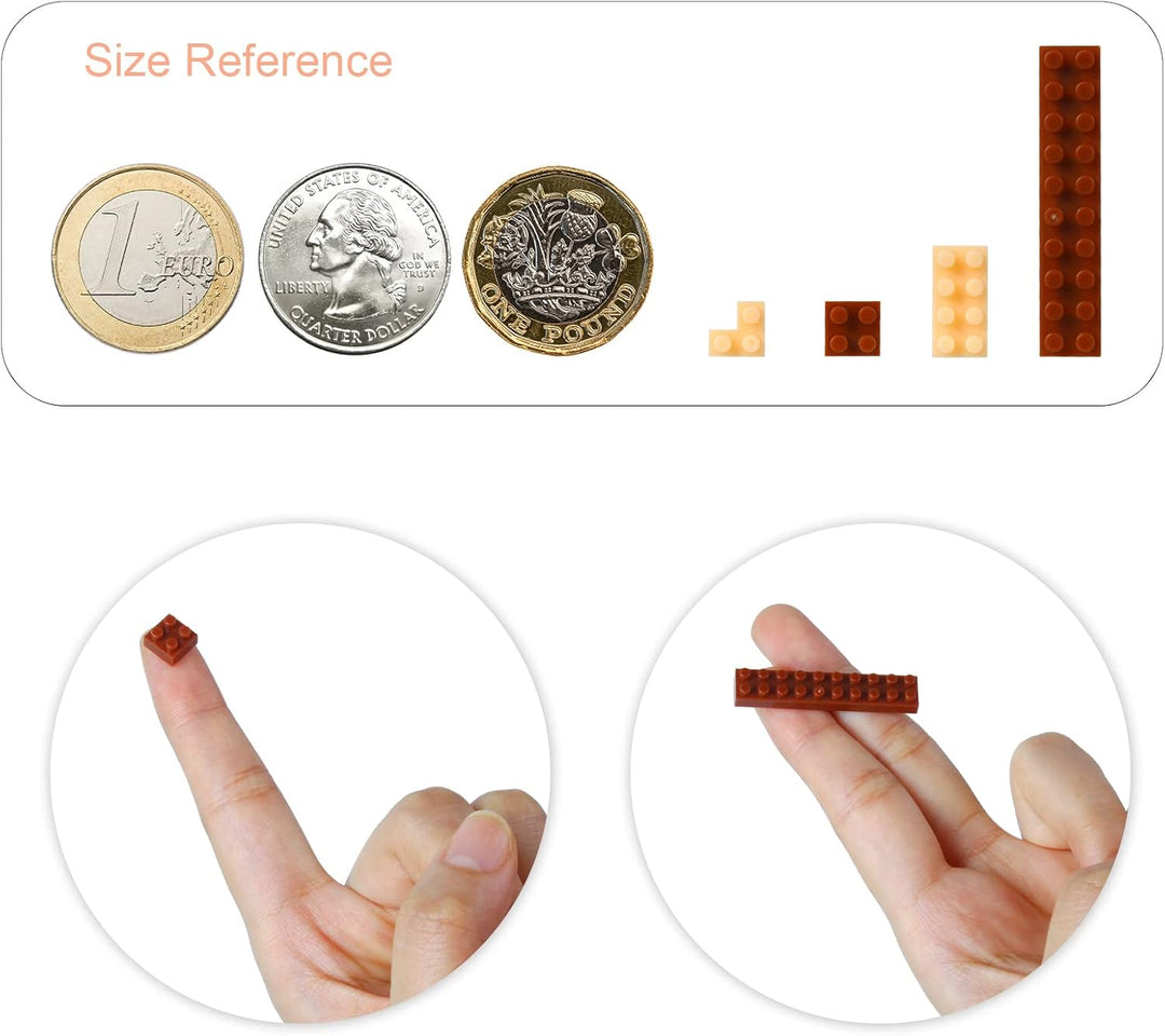 Larcele Mikro Flamingo Bausteine Spielzeug Bricks Tier Bauen Bauklötze,1500 Stücke KLJM-02 Mehrweg (