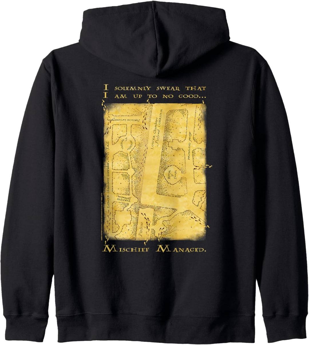 Harry Potter Marauder's Map Interior Words Kapuzenjacke