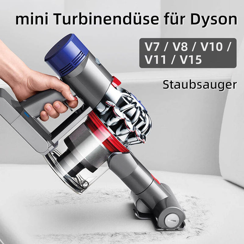 mini Turbinendüse für Dyson V7 / V8 / V10 / V11 / V15 Staubsauger, Quick Release Bürstenrolle für So