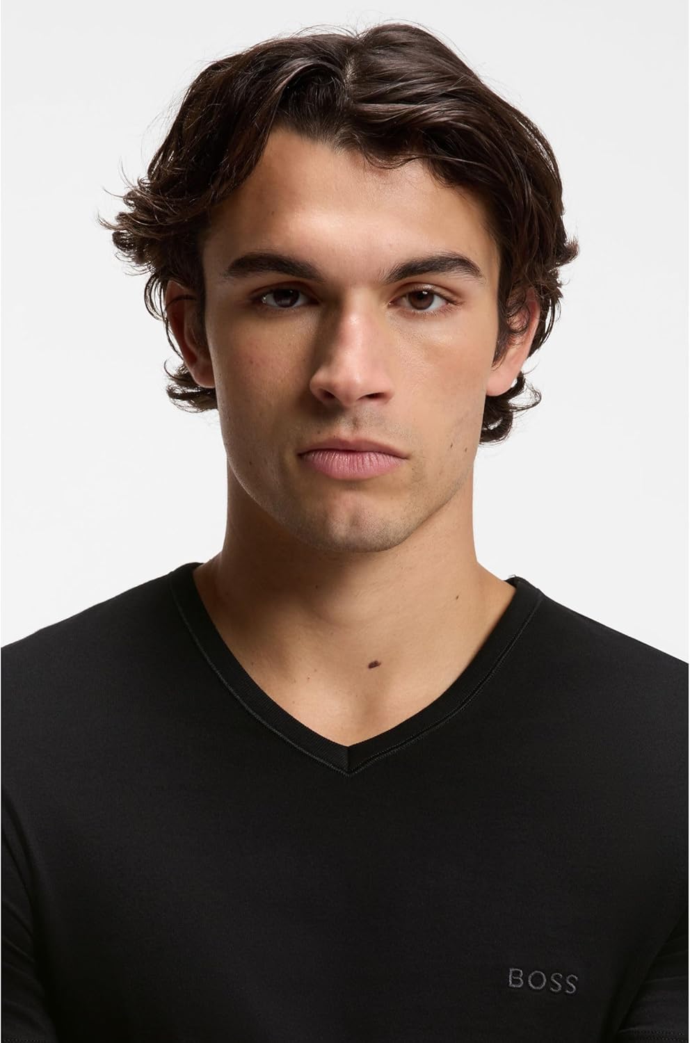 BOSS Herren TShirtVN 3P Classic Dreierpack T-Shirts mit V-Ausschnitt aus Baumwolle XS New - Black, X