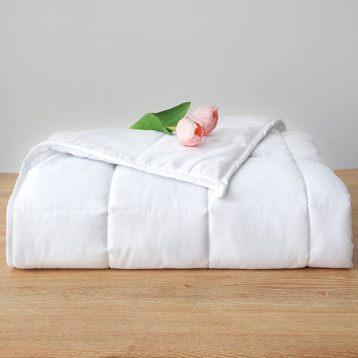 Gewichtete Decke, 6,8 kg, Doppelbettgrösse, weiss, 121,9 x 182,9 cm, gewichtete Decken für Erwachsen
