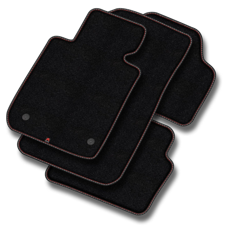 MatsMore Autoteppiche Automatten Velours Fussmatten passt für Ford Mondeo MK5 2014- - Premium, Matt,