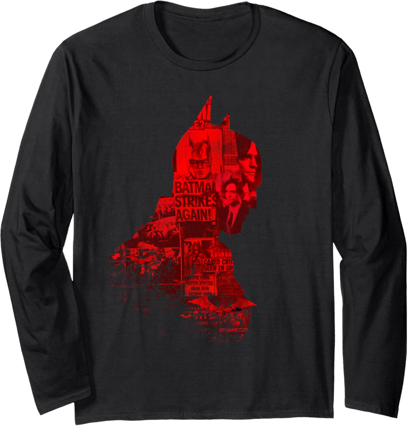 The Batman News Silhouette Langarmshirt