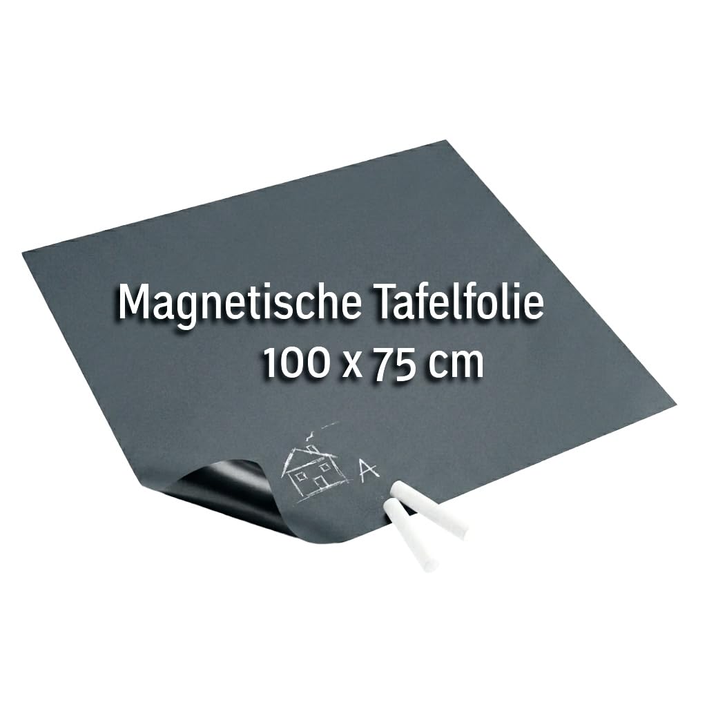 Cuadros Lifestyle Tafelfolie 100x75 cm | Magnetische und Selbstklebende Vinyl- Kreidefolie | Magnett