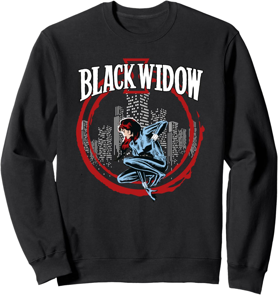 Marvel Black Widow Red Circle Adult Sweatshirt