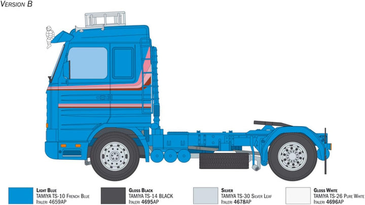 Italeri 3950 1:24 Scania 143M 500 Streamline 4x2 - Modellbau, Bausatz, Standmodellbau, Basteln, Hobb