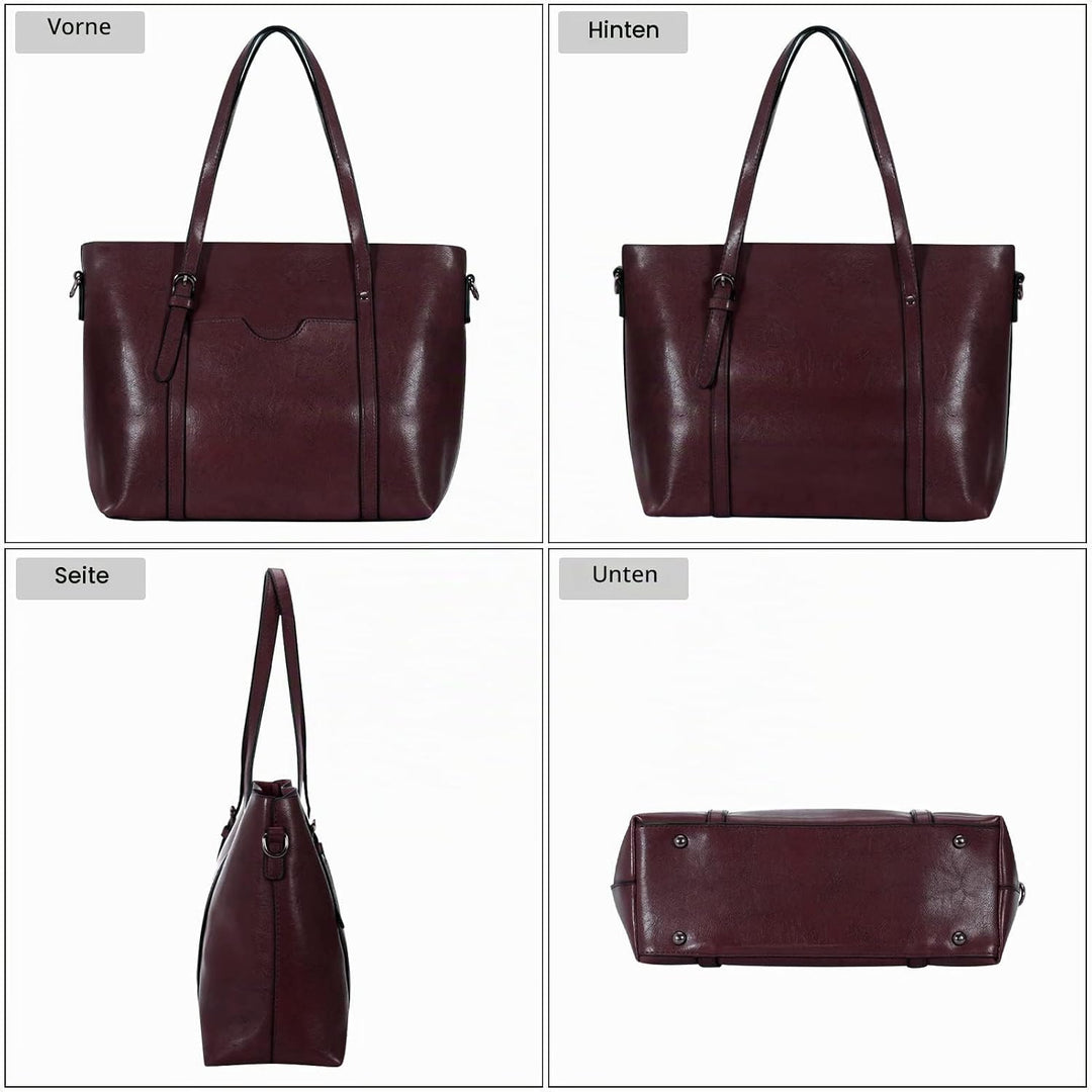 HAWEE Damen Crossbody Handtasche Grosse Shopper Umhängetasche Kunstleder Tote Schultertasche Mode He