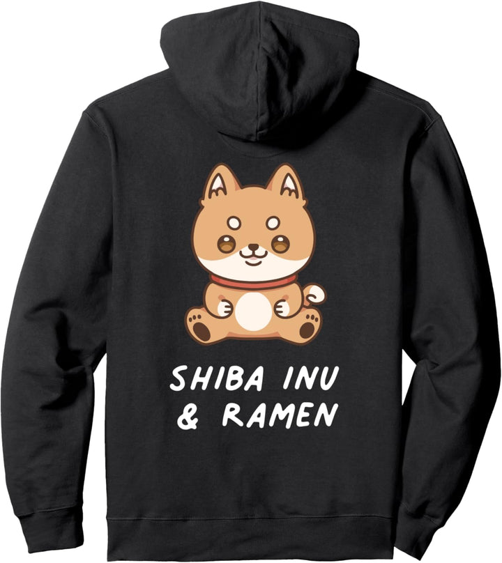 Shiba Inu & Ramen Kawaii Shiba Japanischer Dog Hundefreunde Pullover Hoodie