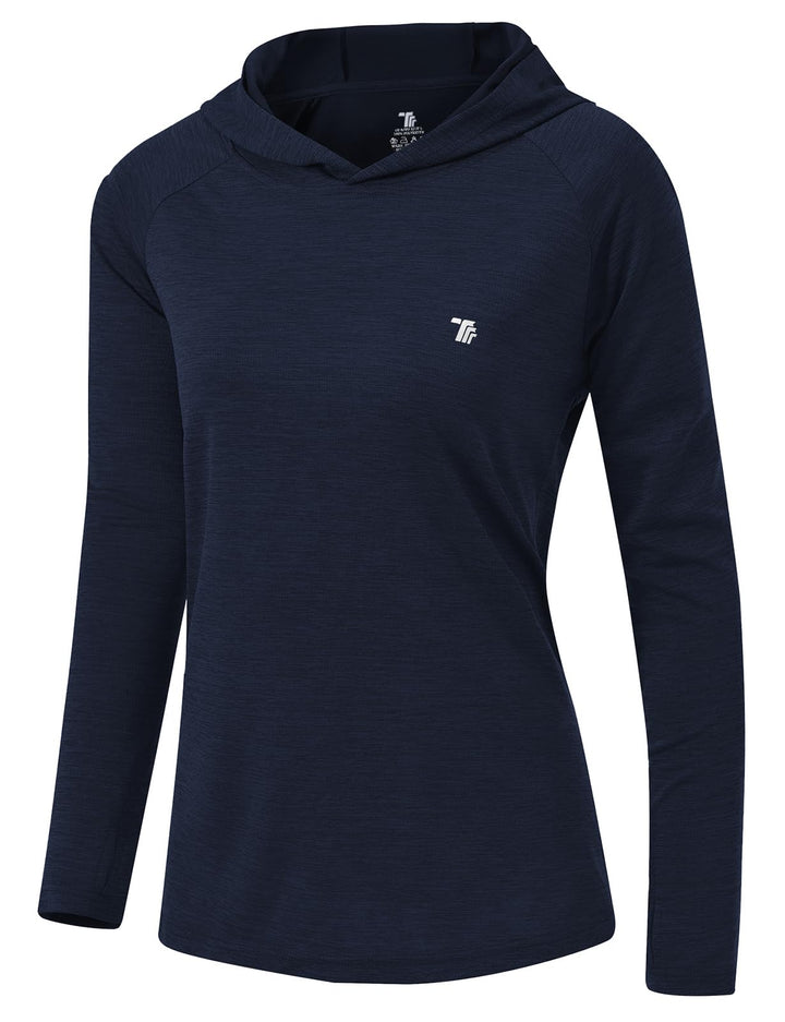 donhobo Damen Sport Shirt Langarm Laufshirt UPF 50+ UV Schutz Schnelltrocknend Pullover Sweatshirts