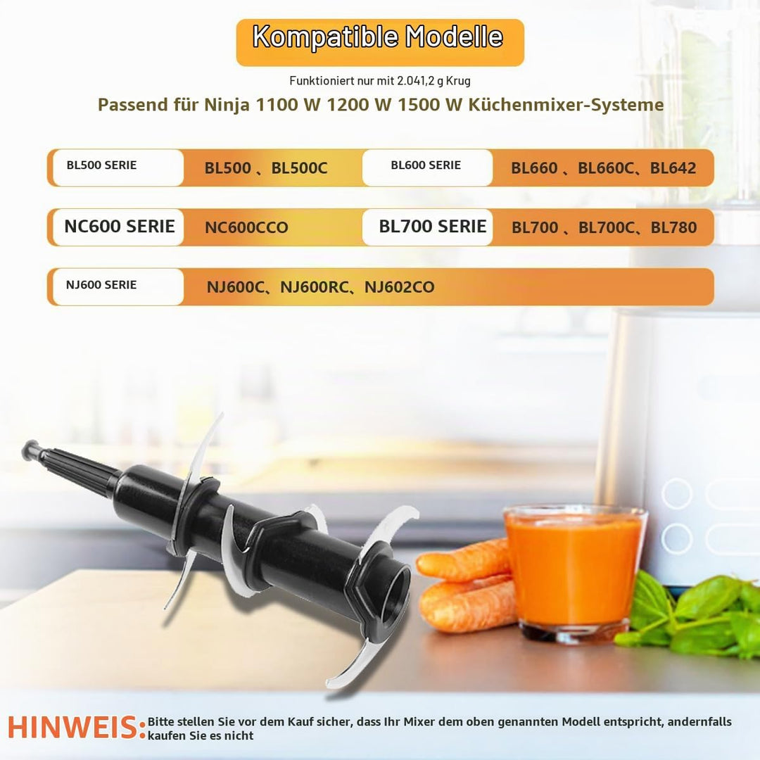 Mixer Ersatzteile Für Ninja Küchenmaschine, Hackklinge Ersatzteile Mit 6 Klingen Für Nutri Ninja 72o