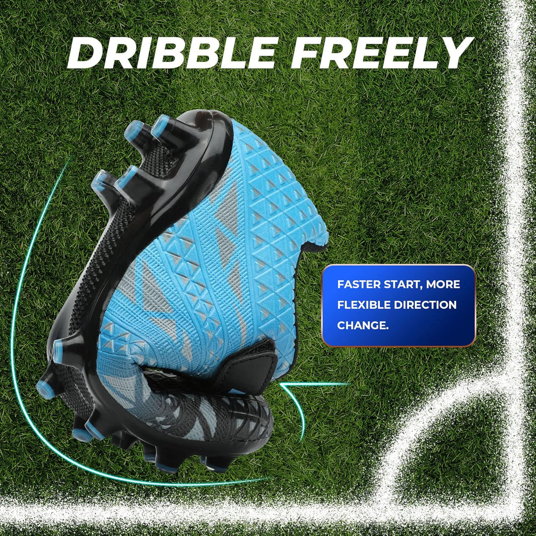 ASHION Fussballschuh Kinder Fussballschuhe Footballschuhe Outdoor Athletic Soccer Schuhe 28 EU B Bla
