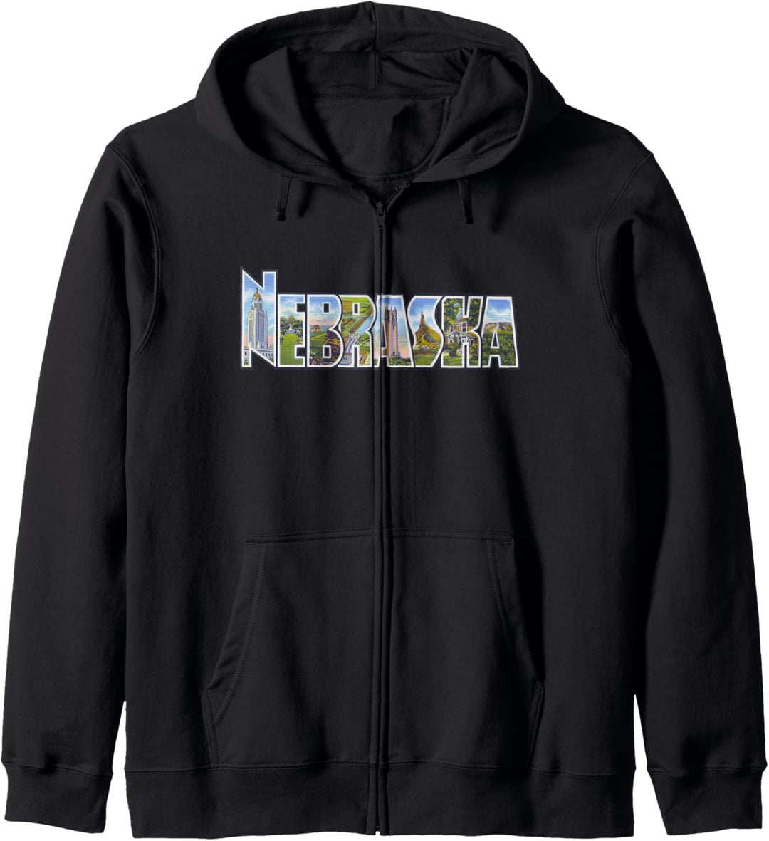 Nebraska NE Vintage Retro-Souvenir Kapuzenjacke