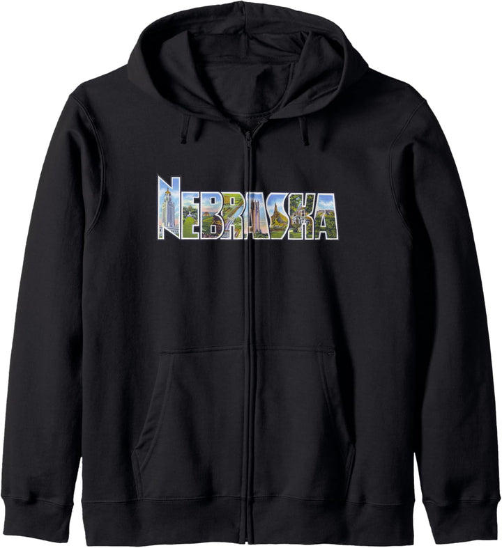 Nebraska NE Vintage Retro-Souvenir Kapuzenjacke