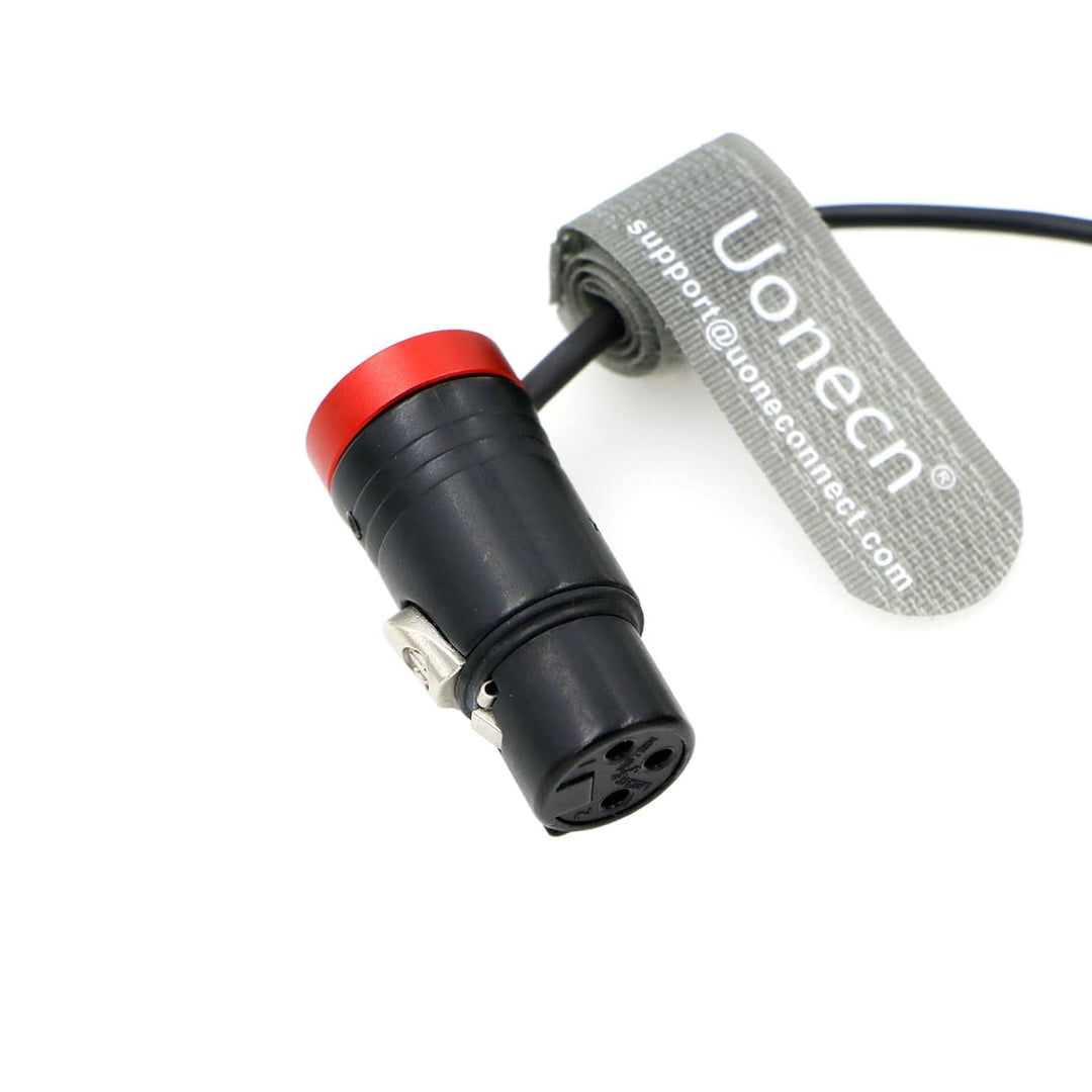 Uonecn Low-Profile 3 Pin Mini XLR TA3M Stecker auf XLR 3 Pin Buchse Audiokabel für Canon C70, BMPCC