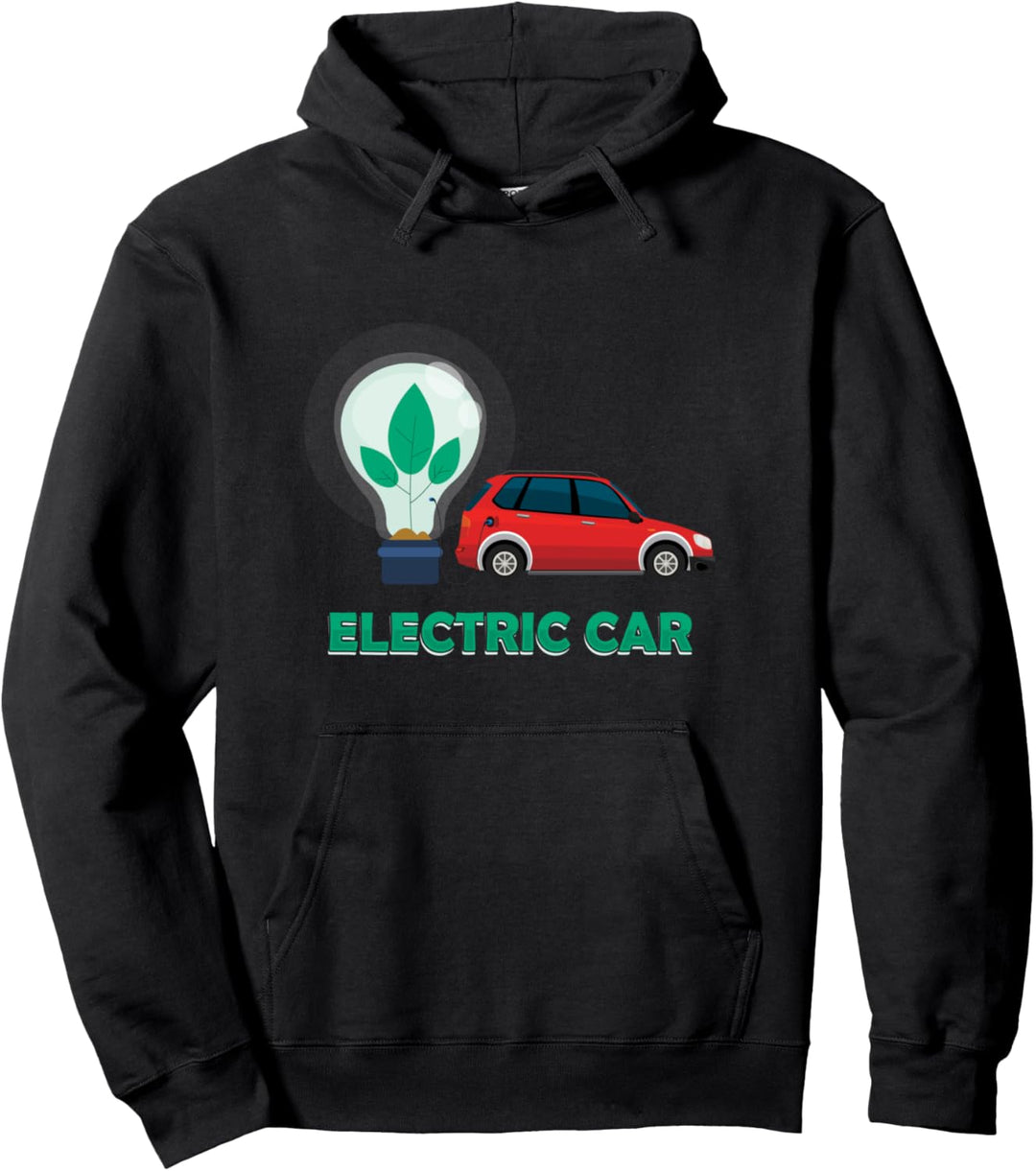 Elektroauto Hybrid Auto E-Auto Fahren Glühbirne Geschenk Pullover Hoodie