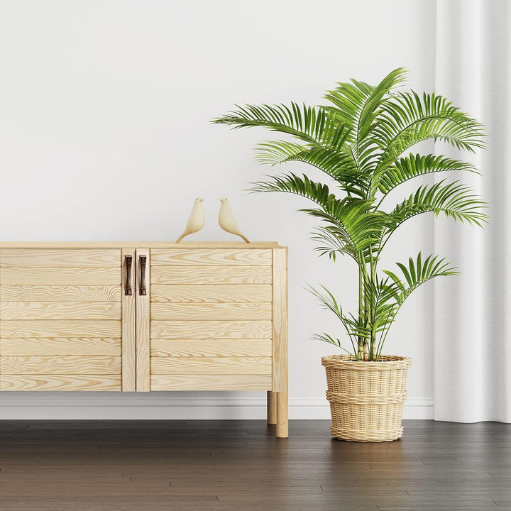 DecoMeister Lamellentür Holztür Natur mit geschlossenen Profilbretter 294x1995 mm für Schränke, Rega