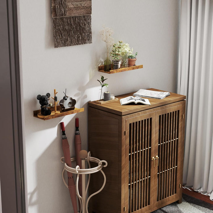 16er Set Wandbrett Kleines Holz Wandregal Schwebend Schmal Regalboden, Regalbrett Wand Regal zum Auf