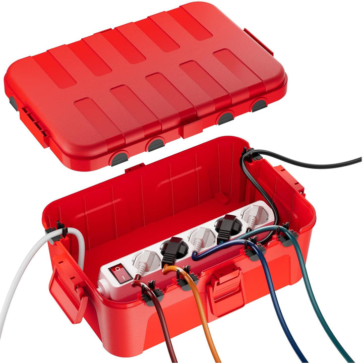 RESTMO extra grosse kabelbox wasserdicht, IP54 Outdoor kabel safe box (32 x 22 x 13 cm), Wetterfeste