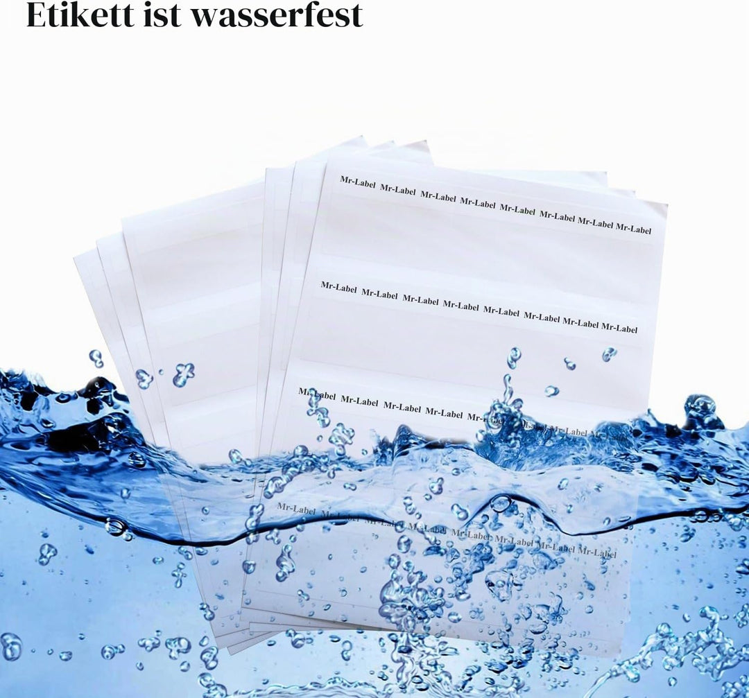 Mr-Label Selbstlaminierende Wrap Around Kabeletiketten - Briefbogen Laserdrucker nur zur Drahtmarkie