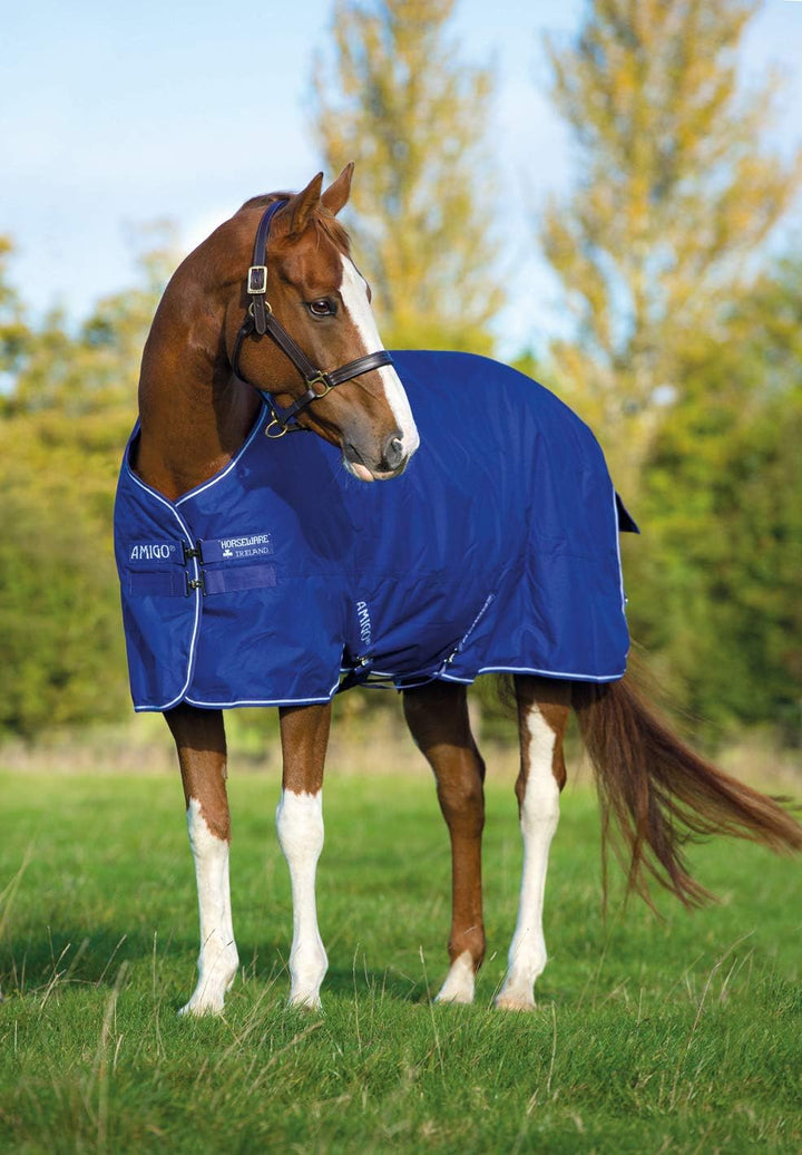 Horseware Amigo Hero 900 T/O Med 200g Turnout Decke wasserdicht Atlantic Blue/AB Ivory 115 cm / 5`6,