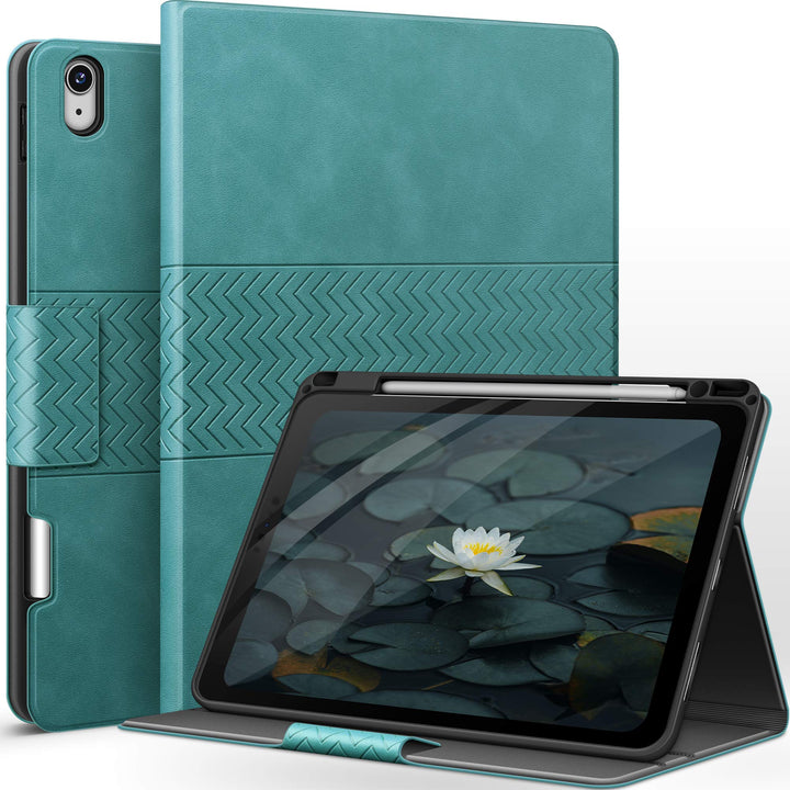 AUAUA Hülle für iPad Air 5. Generation(2022), iPad Air 4. Generation(2020), mit Stifthalter, Auto Sc