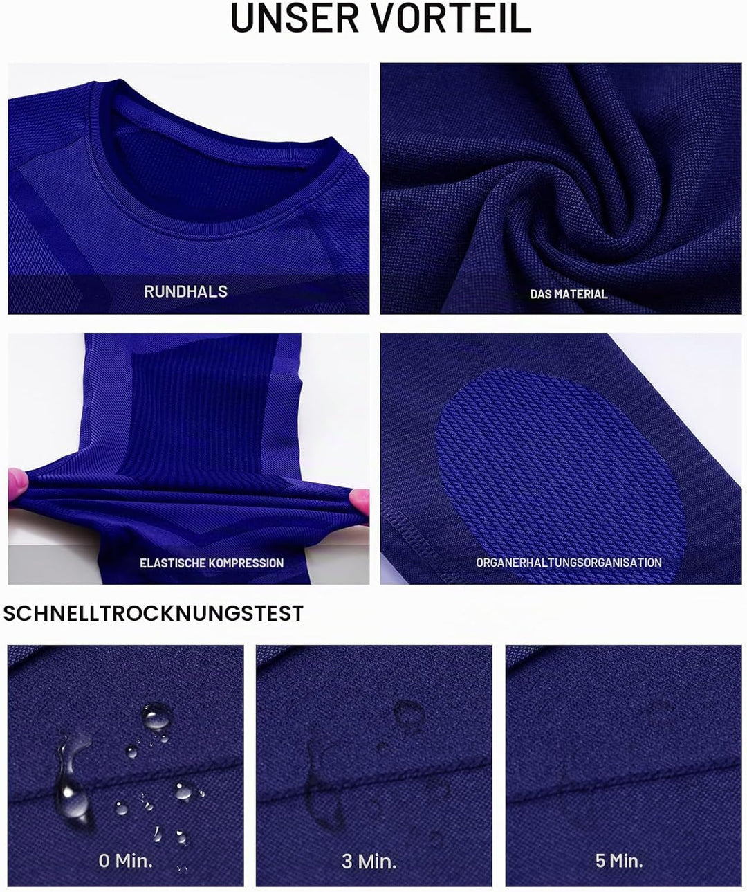 MEETWEE Thermounterwäsche Herren Atmungsaktiv Männer Thermo Funktionswäsche Winter Skiunterwäsche Un