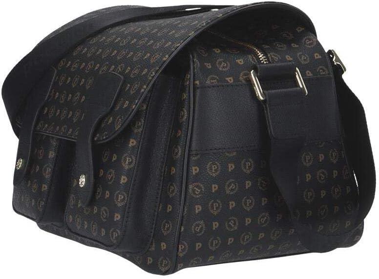 Pollini Damen-Schultertasche mit zwei Taschen aussen Linie Heritage 29x19x29 Einheitsgrösse Nero/Ner