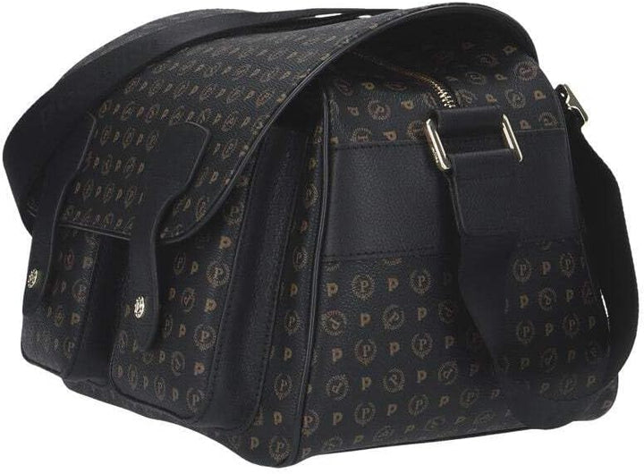 Pollini Damen-Schultertasche mit zwei Taschen aussen Linie Heritage 29x19x29 Einheitsgrösse Nero/Ner