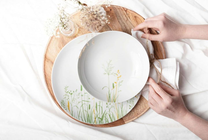 Seltmann Weiden [DL] Liberty Suppenteller rund 21 cm rund Meadow Grasses Green [RAB] [SP] UVP: 26,50