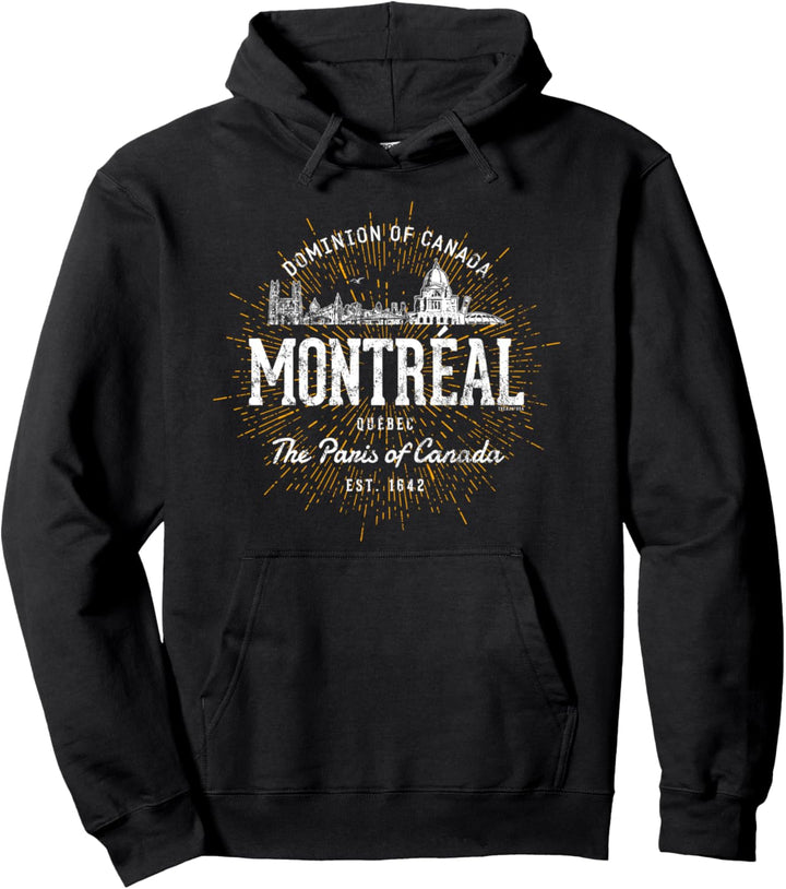 Kanada Vintage Stil Retro Montreal Pullover Hoodie