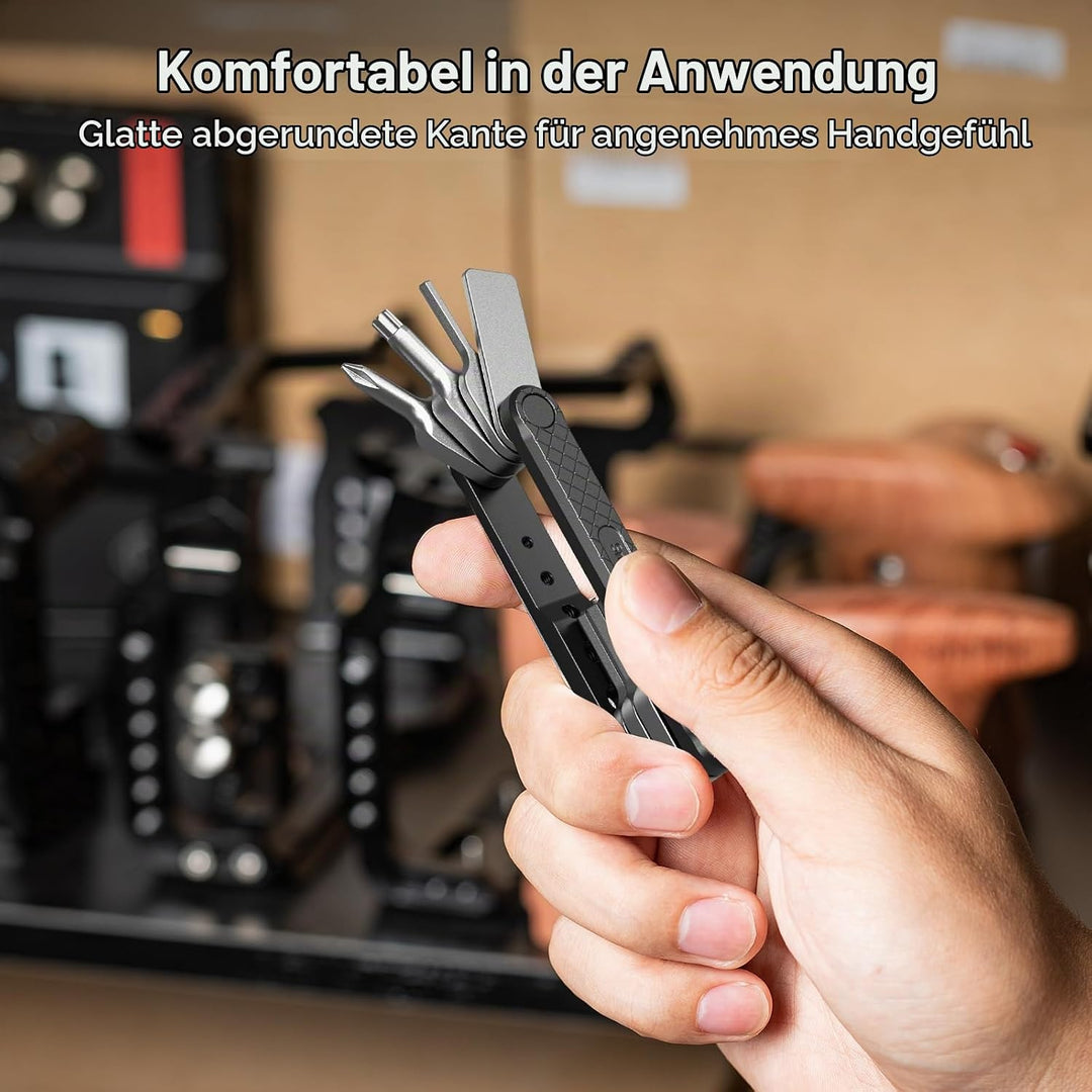 SMALLRIG Kamera Multitool Werkzeug mit Schraubendreher und Schraubenschlüssel, Folding Screwdriver T