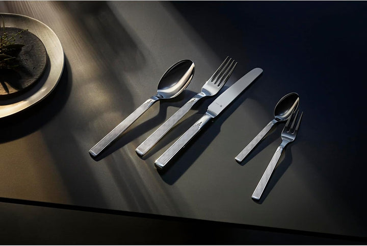 WMF Art Deco Besteck Set 6 Personen, Essbesteck 30 teilig, Hohlheftmesser, Cromargan protect Besteck