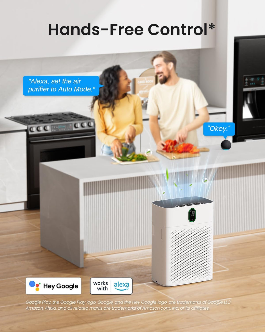 Luftreiniger für Allergiker, Air Purifier für Raucherzimmer, HEPA Filter Gegen Staub Pollen, CADR 30