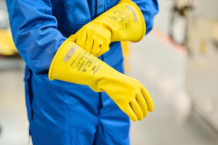 Ansell ActivArmr Elektriker-Schutzhandschuhe, Elektroschutz Klass 00 (500V), Elektrisch Isolierende